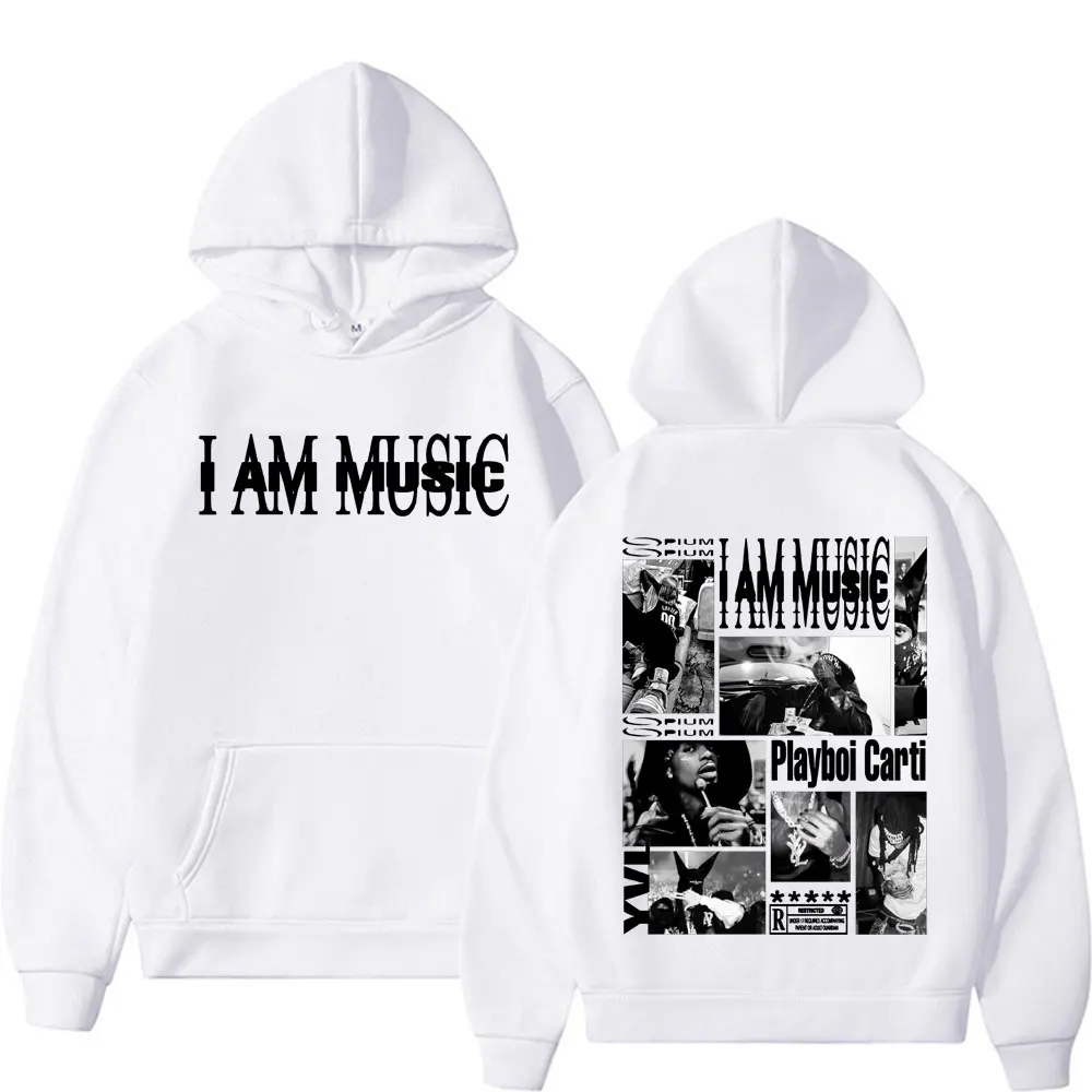 Rapper Playboi Carti I Am Music New Album 2025 Autumn and Winter Hot-selling Printed Cotton Hoodie Streetwear Sportswear Y2K