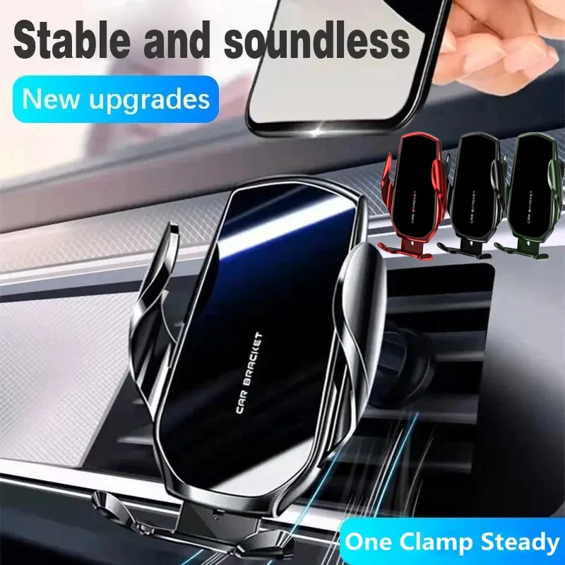 Gravity Car Phone Holder Mount Stand Air Vent Clip GPS Mobile Cell Support in Car For iPhone Xiaomi Huawei Samsung Car Bracket