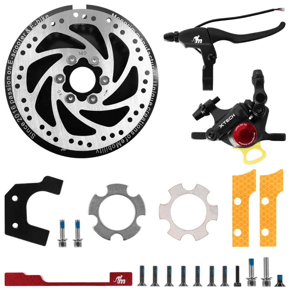 Monorim Deck Disc for Ninebot Max G30 Series Electric Scooter Rear Motor Upgrade140mm Xtech Disc Brake Calipers Kit MD-MXR1 Pro