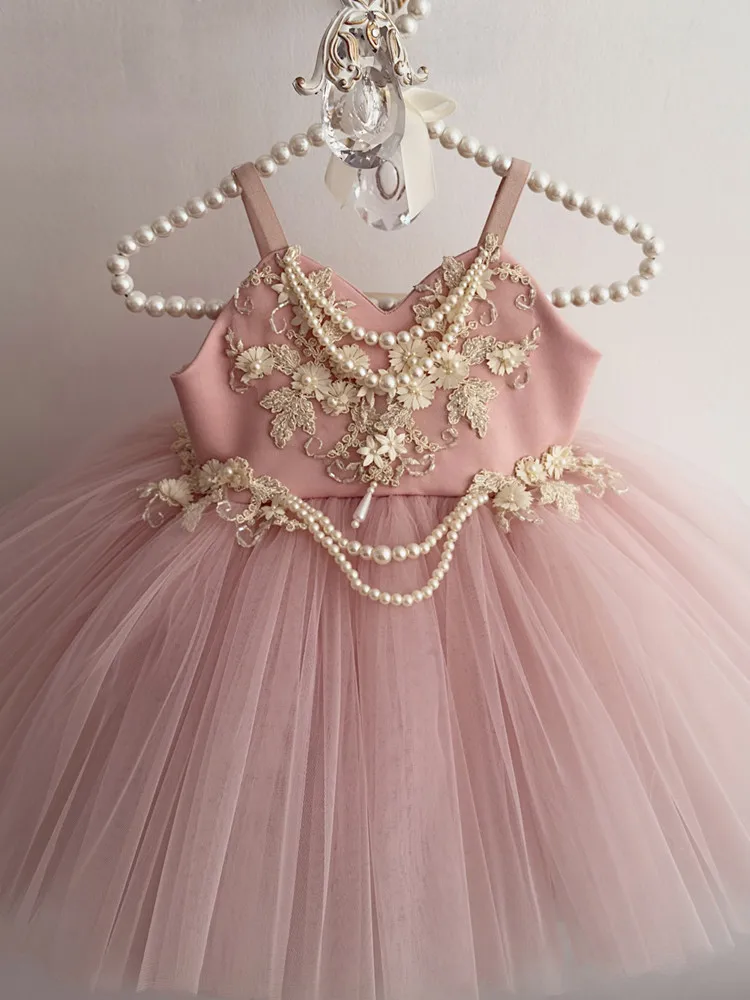Hochwertiges Prinzessinnen-Abendkleid für Kinder, für Klavierauftritte, Geburtstagsfeiern, Mädchen-Festkleid A5022 Großhandel – Detail 3