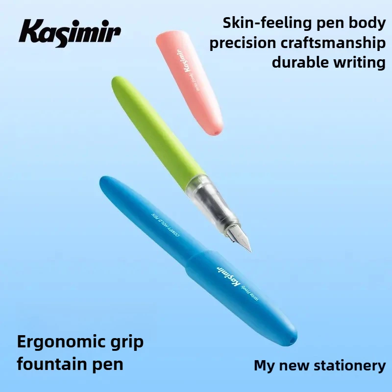 

Kasimir Fountain Pen with Replaceable Blue-Black Ink Cartridges for Students for Practice Handwriting School Supplies Stationery