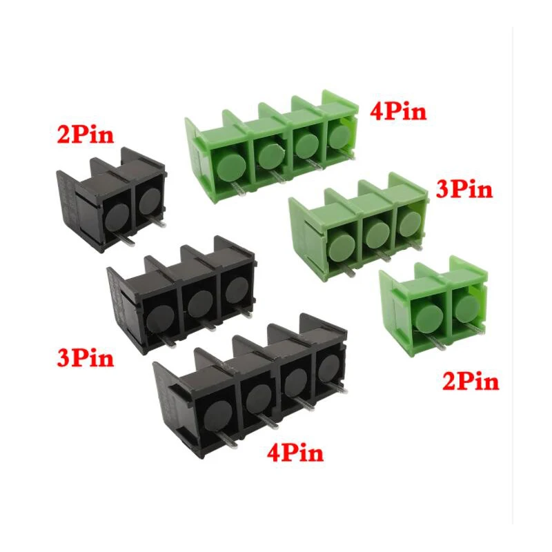 

5-100 шт. KF8500 8,5 мм KF7620 7,62 мм Шаг коннектор pcb винтовая Клеммная колодка коннектор 2 pin / 3 pin/4pin Зеленый Черный 10A 300 в