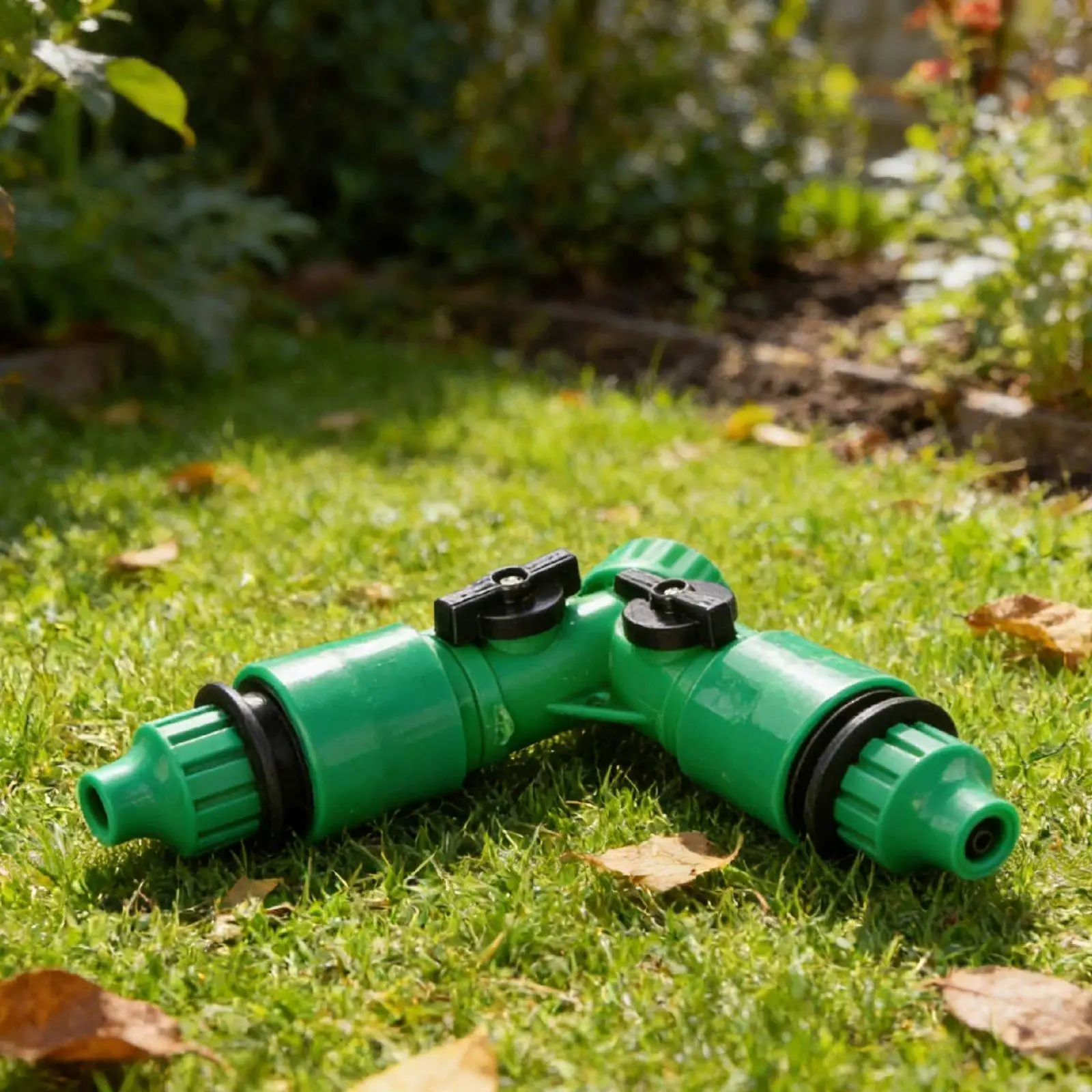 Faucet Water Splitter Connector for Drip Irrigation Kit with Individual Valve Control for Greenhouse Racks