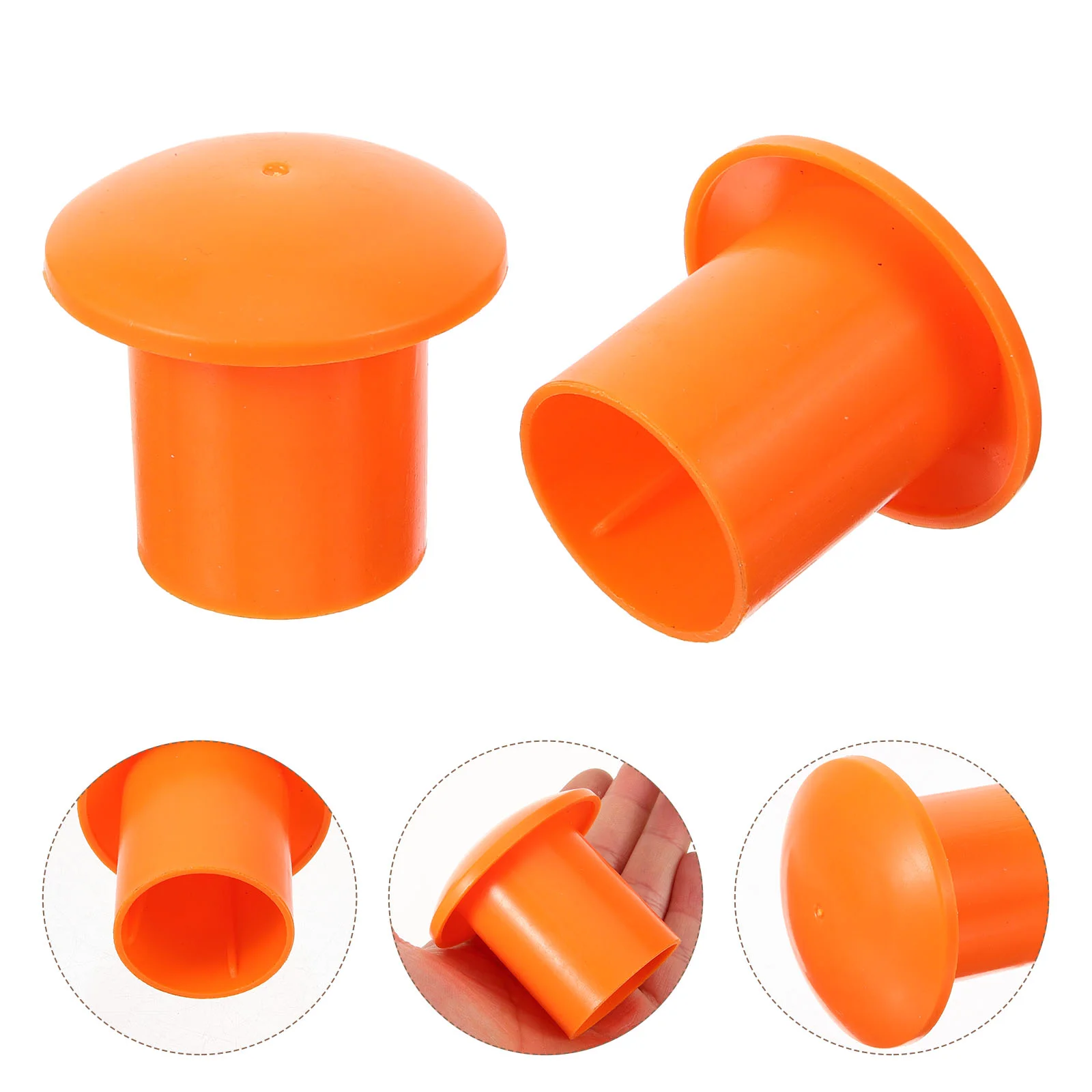 40 Pcs Steel Bar Protective Cap Protector For Construction Industry Rebar Caps Plastic Ground Spikes End Safety