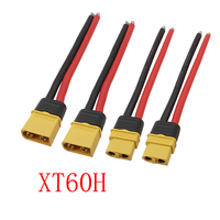 4Pcs/lot XT60H XT60 Male Female Plug Connector With 10CM 12AWG Silicon Wire Cable for RC Lipo Battery FPV Drone Racing DIY