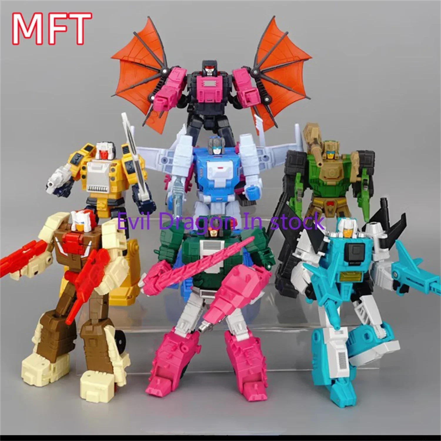 

In Stock Toys MFT HEAD WERRIOR Principal HEADMASTERS 7 Pieces/set Action Figure Toy Collection Gift