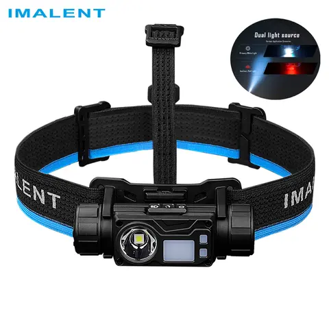 IMALENT C 타입 충전식 멀티 광원, 고출력 검색 및 구조 헤드램프, HT50 3000 루멘