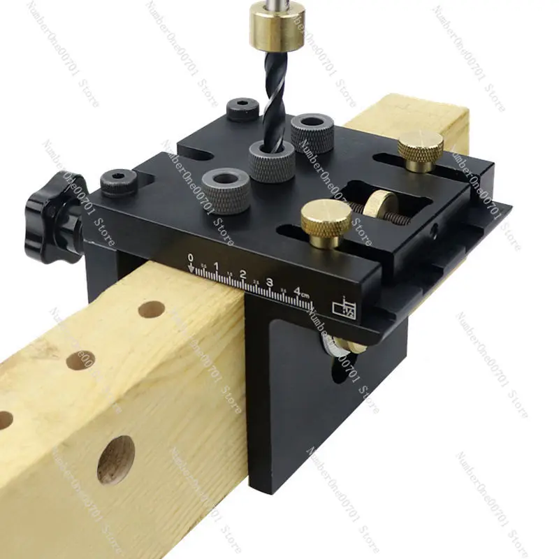 Three-in-one punching positioner, hole opener, plate furniture log tenon positioning punch