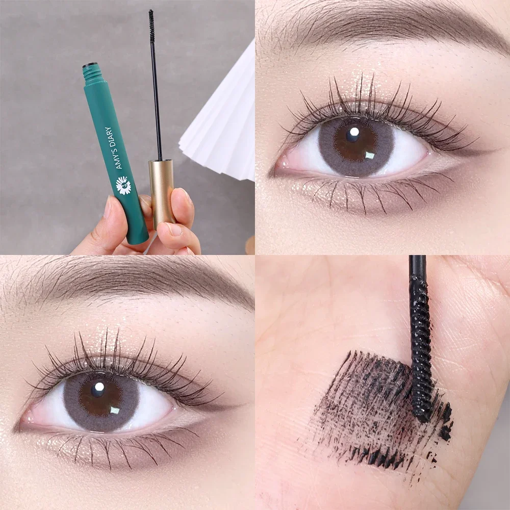 3D Silk Fiber Mascara Waterproof Lengthening Black Brown Lash Eyelash Extension Eye Lashes Long-wearing Mascara Eye Makeup Tools