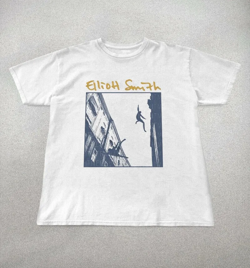 Elliot Smith Shirt, 90s Band Shirt, Elliot Smith Tee Summer Men's and Women's Loose and Breathable T-shirt Top