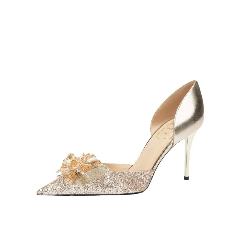 

66, французские свадебные туфли телесного цвета, основные свадебные туфли с кристаллами, пряжа, свадебные туфли невесты, не уставшие женские туфли принцессы на высоком каблуке, таконы