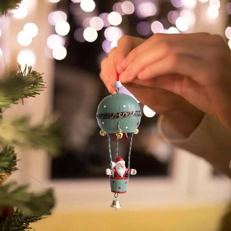 Hot Air Balloon Christmas Decorations Christmas Tree Bell Pendant Hot Air Balloon Decor Christmas Tree Ornaments Hot Air Balloon