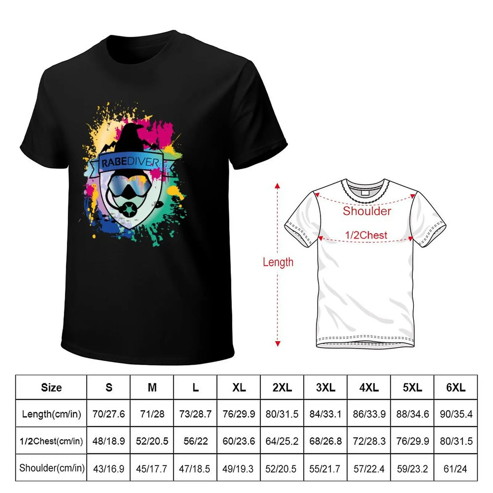 Splash Rabediver T-Shirt Festival Casual Short Sleeve