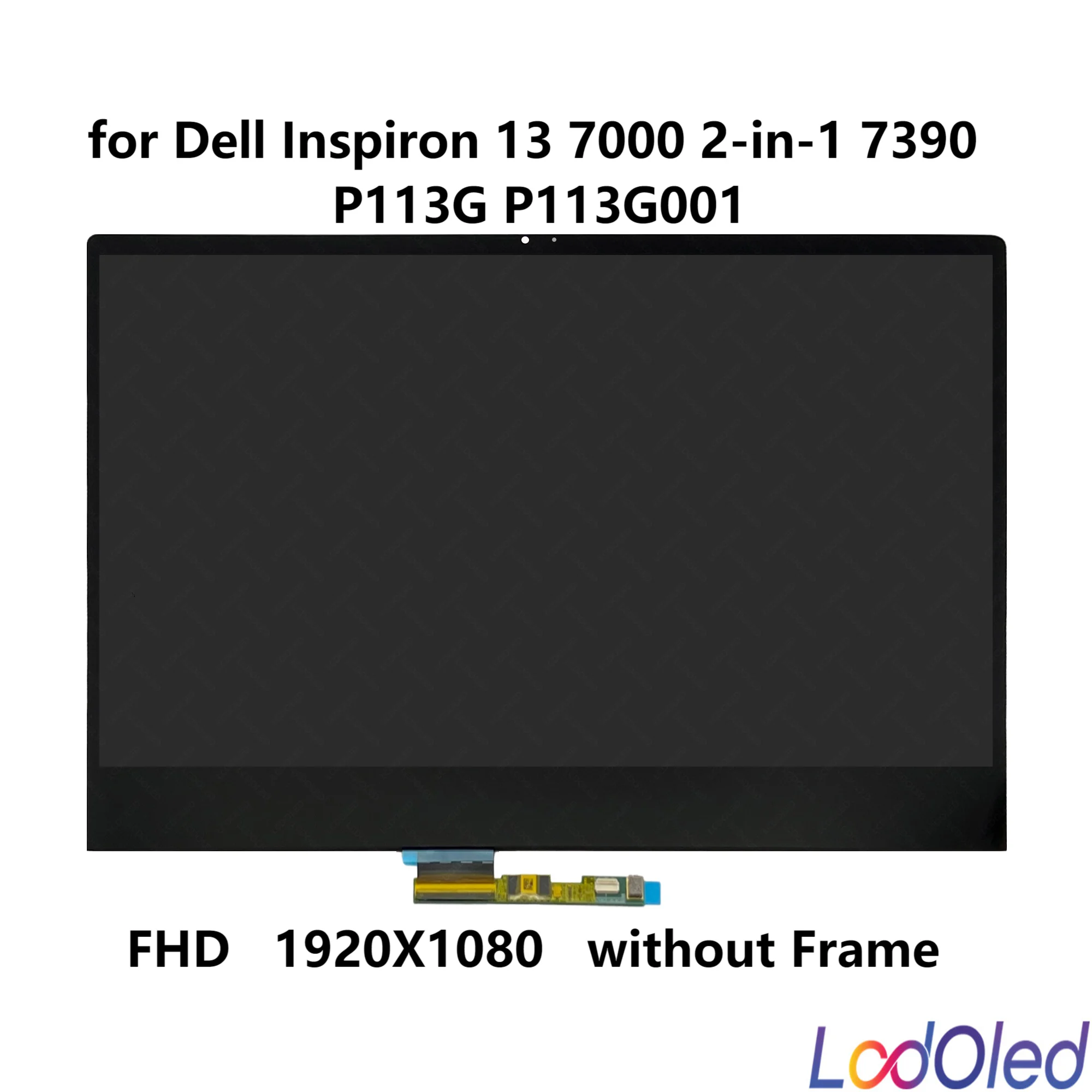 13.3'' FHD/4k for Dell Inspiron 13 7000 2-in-1 7390/7391 IPS LED LCD Touch Screen Display Digitizer Assembly 30/40pins 60 Hz