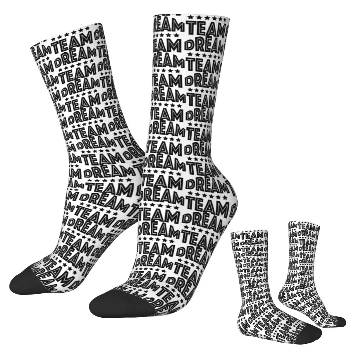 جوارب Dream Team Team Colleague Work Office Family، جوارب Harajuku فائقة النعومة، جوارب طويلة لجميع المواسم للجنسين