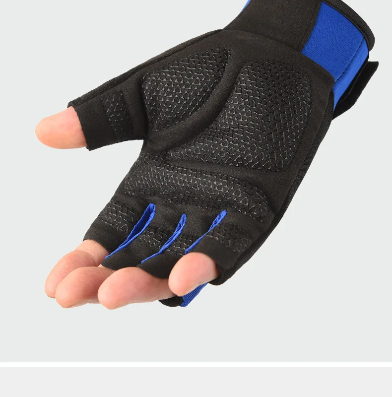 Wind brechen Radfahren Halb finger Handschuhe Touchscreen Anti-Rutsch-Fahrrad Lycra Stoff Fäustlinge Bicicleta Rennrad langen Handschuh