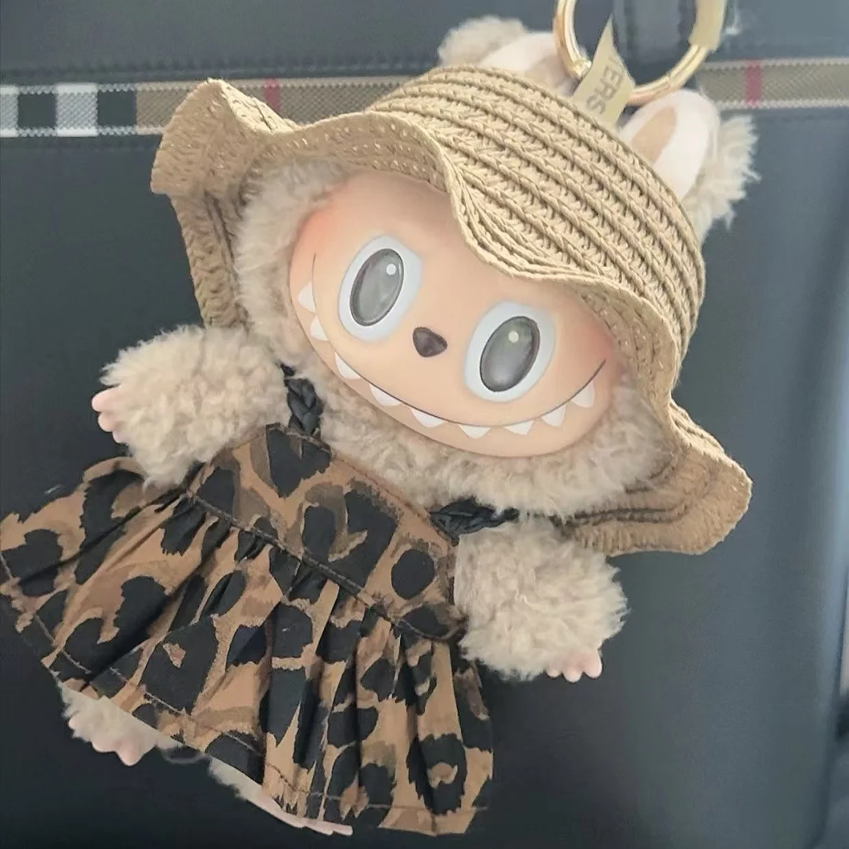 Doll Clothes Accessories for 17cm Labubu Dolls Baby Doll Lovely Pajamas With Eye Mask Stuffed Cotton Toy for Korea Star Kpop EXO