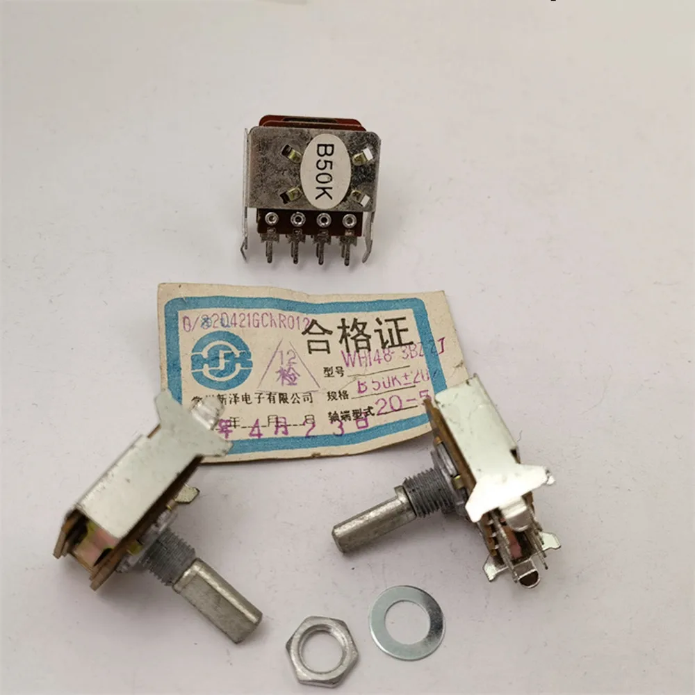 Original new 100% WH148-3BZ-2J B50K 148 Type tap with bracket potentiometer handle length 20MMF (SWITCH)