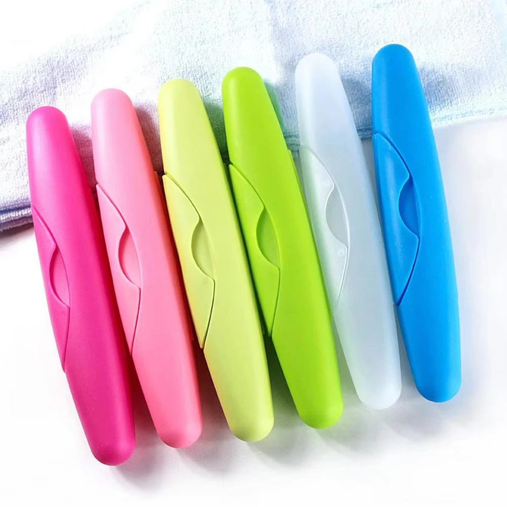 Portable travel toothbrush box, waterproof, dustproof, leak proof toothbrush storage box, travel storage accessories