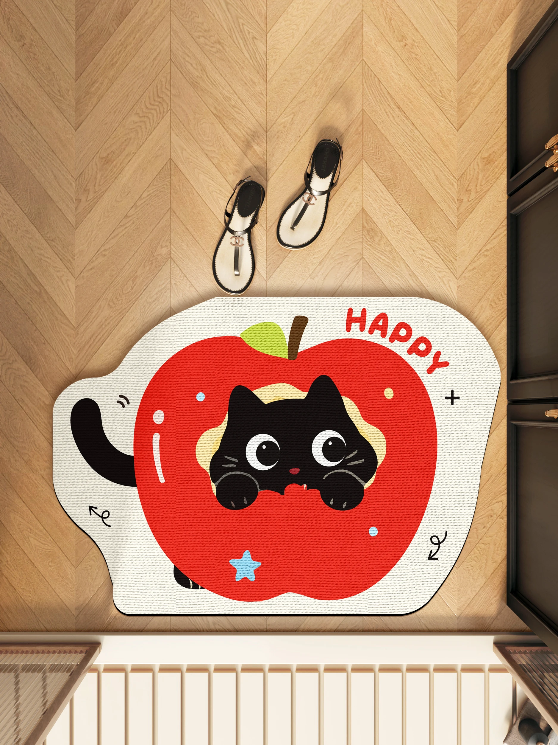 

Quick Dry Bathroom Mat Cartoon Design Silicon Dendroid Entrance Door Mat Anti Slip Home Use Floor Carpet