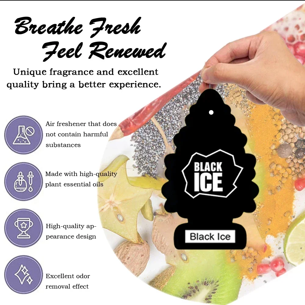 3-80 قطعة شجرة عيد الميلاد سيارة معطّر الهواء الطبيعي المعطرة ورق الشاي معلقة العطر للمنزل والسيارات الداخلية