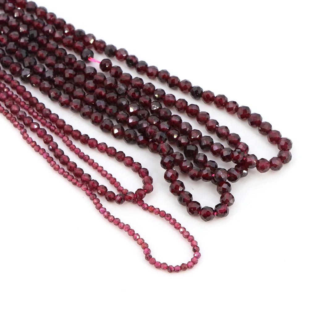 Faceted Red Garnet Beads 4