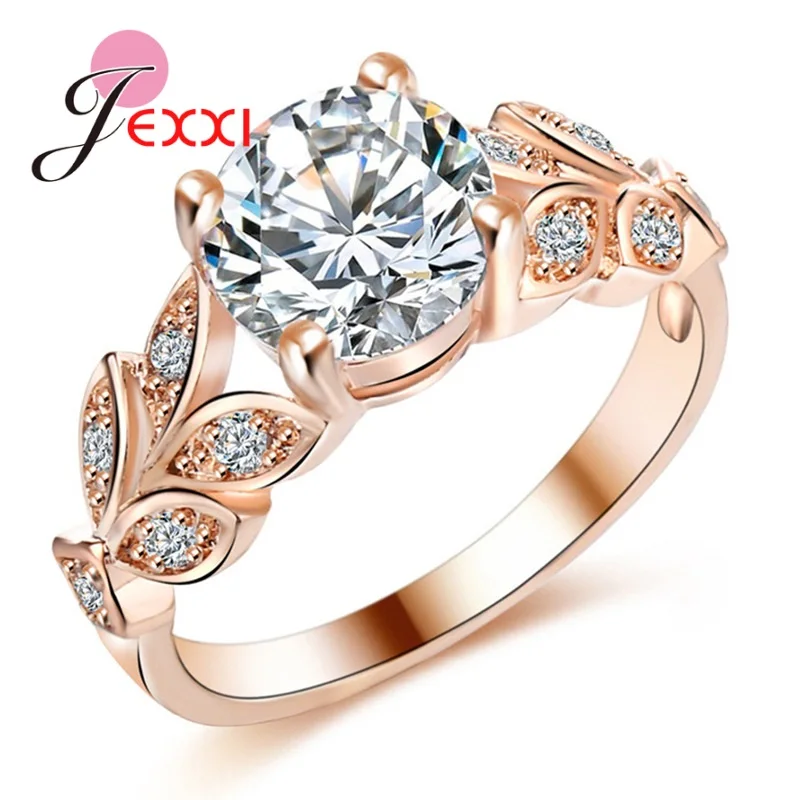 Big Promotion Genuine 925 Sterling Silver Promising Rings For Women Girls Beautiful Female Crystal Rings Jewelry For Wedding