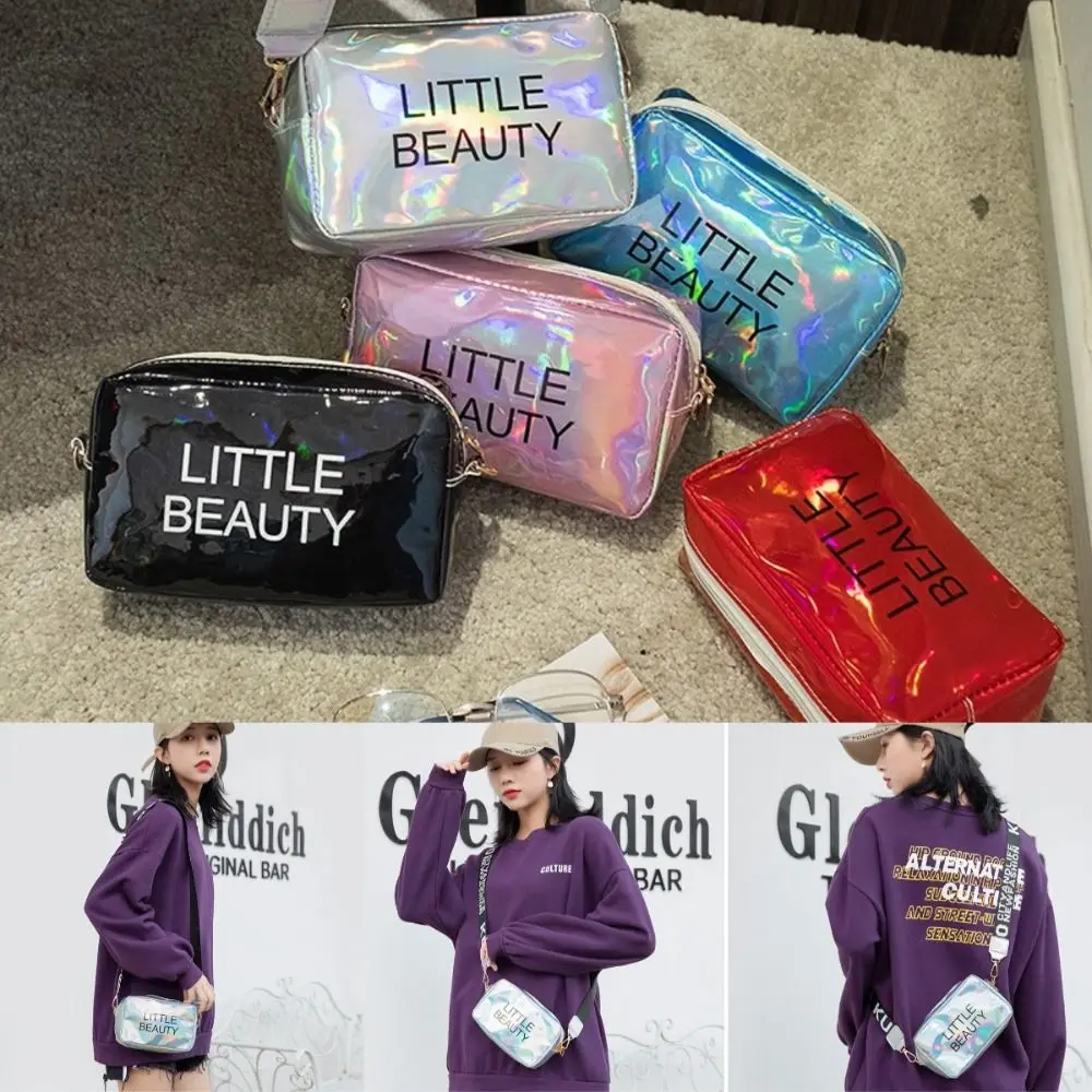 

Cute PU Crossbody Bag Lightweight Printed Letter Purse Versatile Large Capacity Handbag Women's