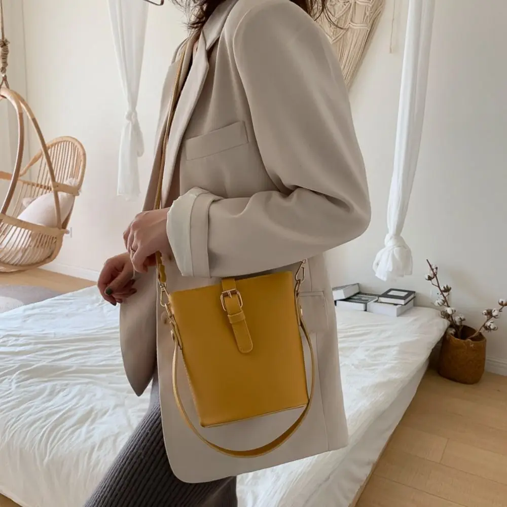 

Minimalist Design Underarm Tote Bag Pu Leather Korean Style Sweet Shoulder Bag Solid Color Zipper Luxury Handbag Lady