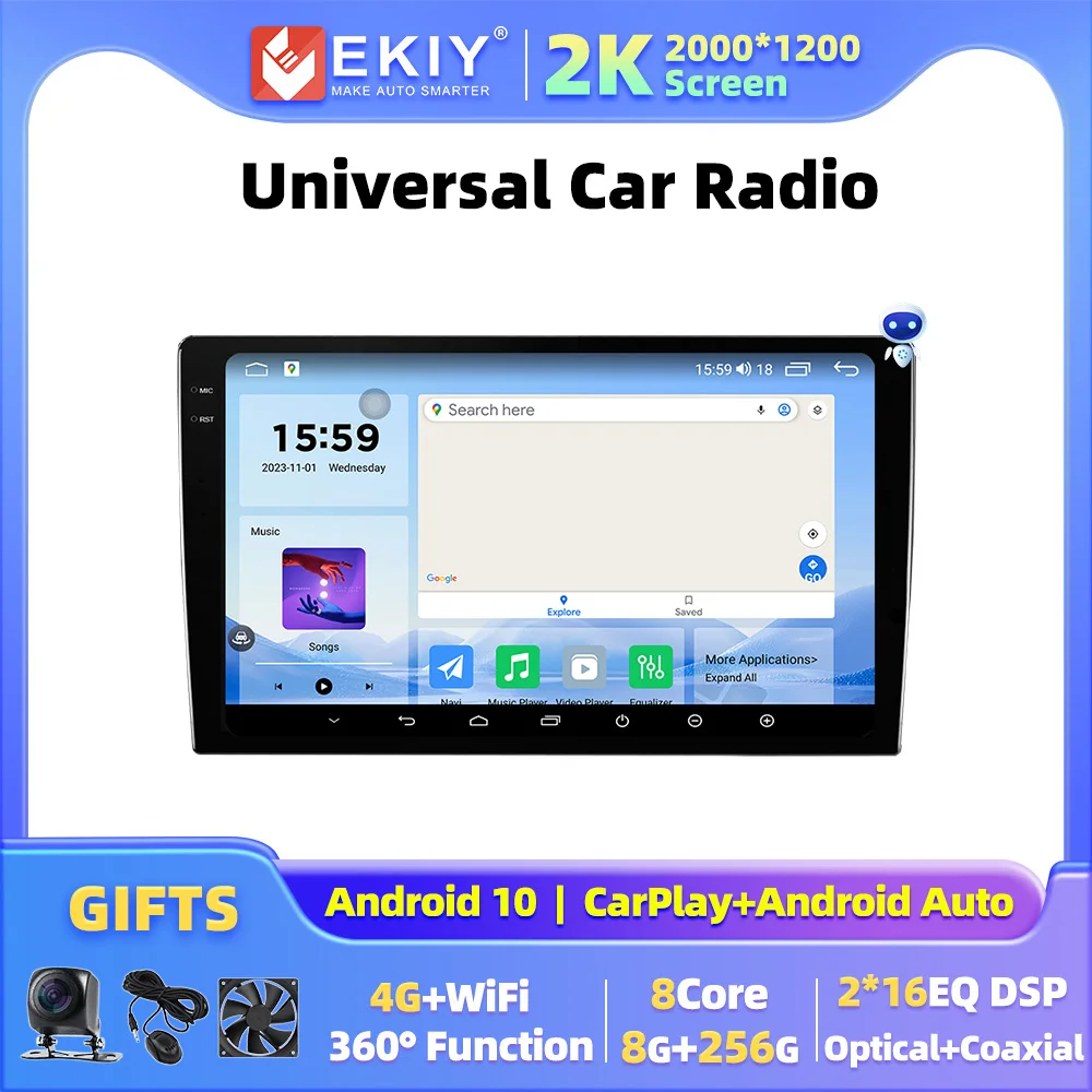 2007 Ford Fusion Radio Upgrade: De Beste Android 10 DVD Speler met GPS en CarPlay