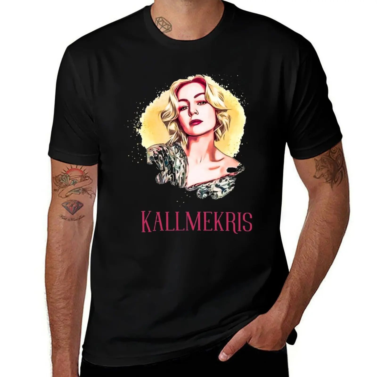 Retro Kallmekris T-Shirt Casual Pattern Print Tee Shirt T-Shirt