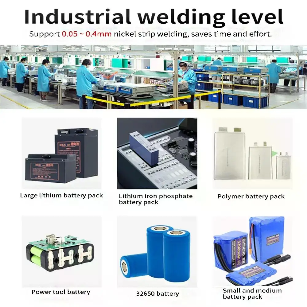 801D kapasitor Spot tukang las 14,5 kW tipe penyimpanan energi mesin las kecil LiFePo4 baterai 0.5mm las nikel baja tahan karat