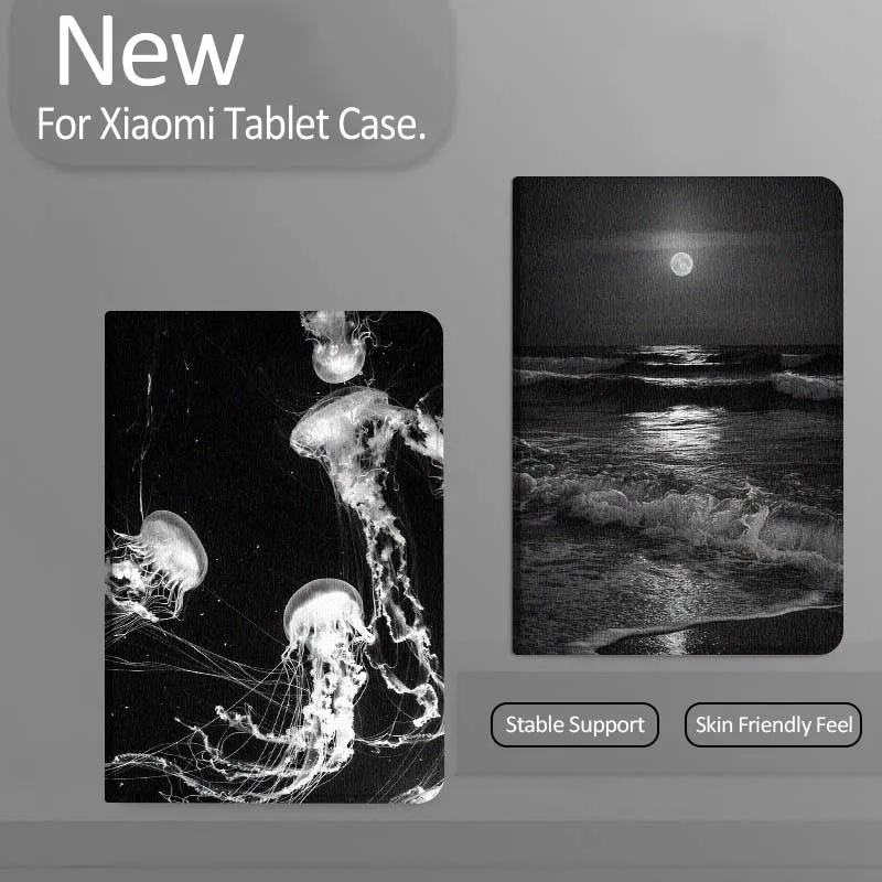 

Full Moon Sea Waves Tablet Case For Xiaomi Redmi Mini Pad SE K 2 4 5 6 7 8 2023 2025 11 8.8 11.2 10.1 Pro Gift