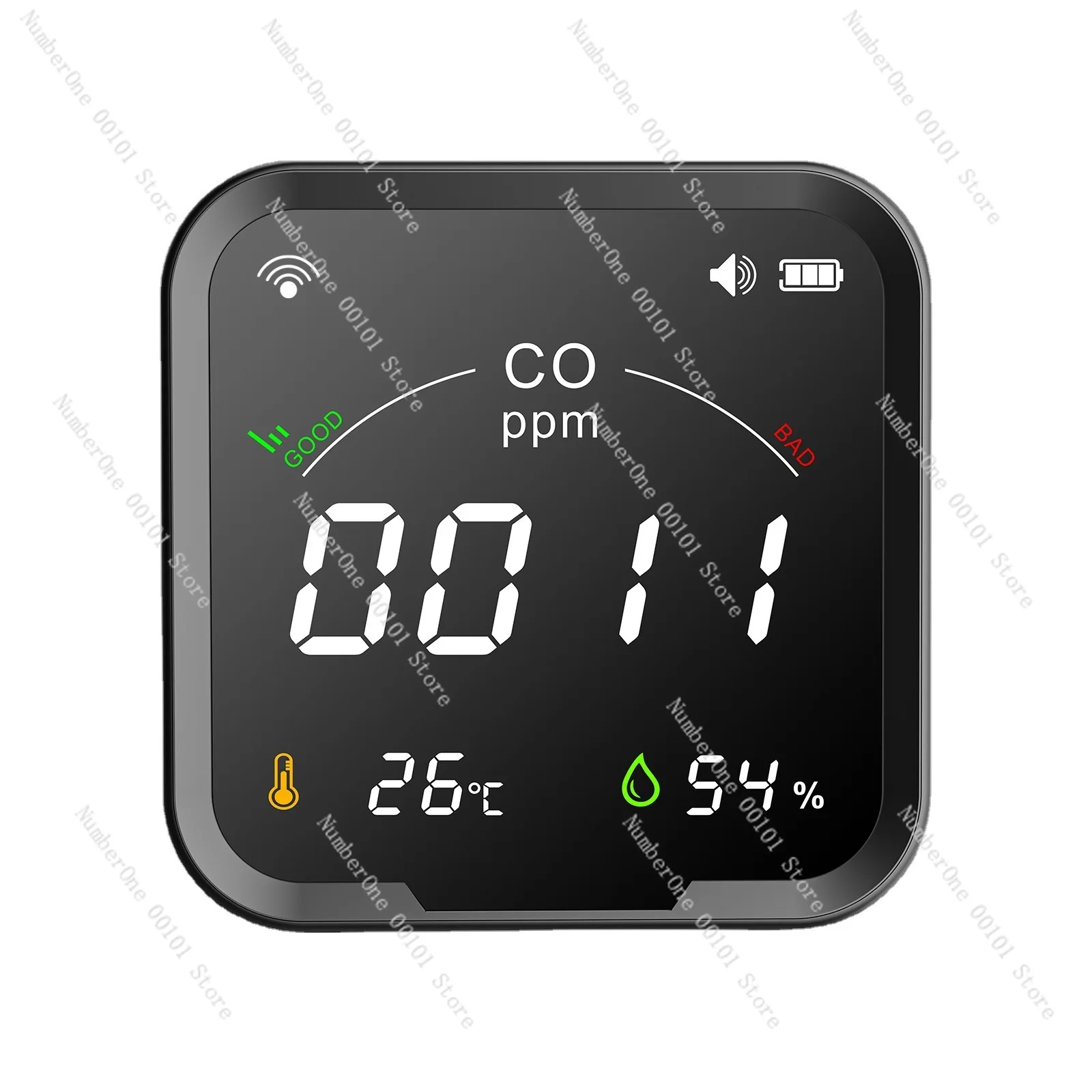 Carbon monoxide detector Air quality Temperature and humidity detector Household