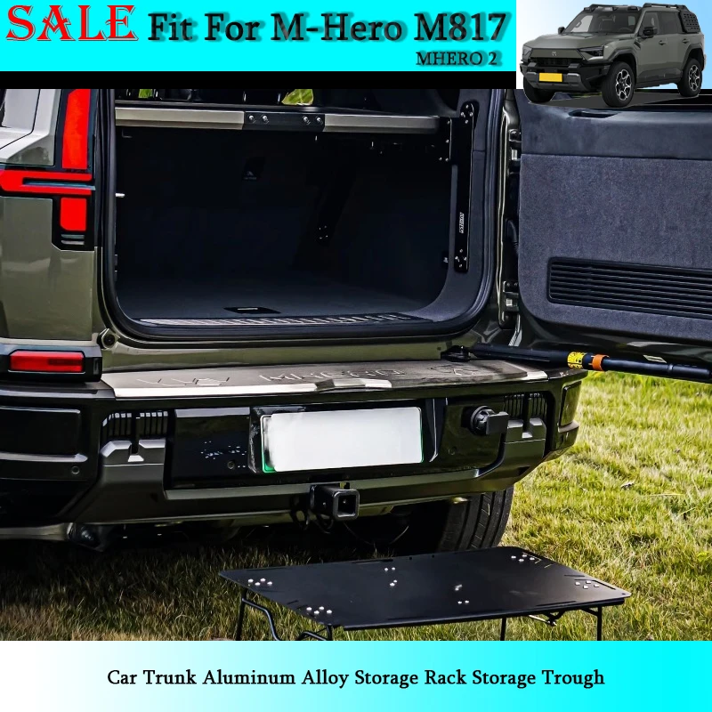 

Подходит для Dongfeng M-Hero M817/MHERO 2, багажник автомобиля, стеллаж для хранения из алюминиевого сплава, желоб для хранения, детали для модификации салона автомобиля