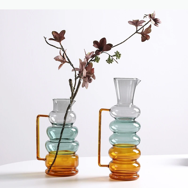 Bubble Circle Glass Vase Hydroponics Plant Pot Table Decoration Flowers Arrangement Floral Vases Room Aesthetic Decor
