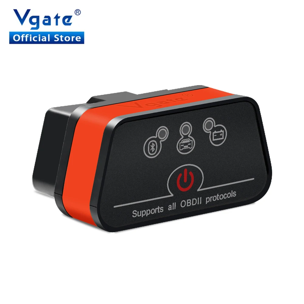 Vgate ICar2 BT3.0 Car OBD2 Scanner ELM327 V2.2 Bluetooth 3.0 Code Read Diagnostic Tool for Android OBDII ELM 327 ODB2 Auto Tool