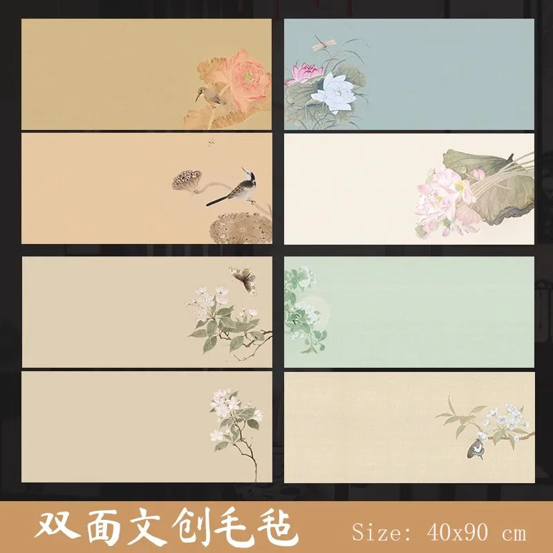 

Моющаяся традиционная китайская живопись, двойной б/у каллиграфическая живопись, фетровый шерстяной коврик 40x90 см