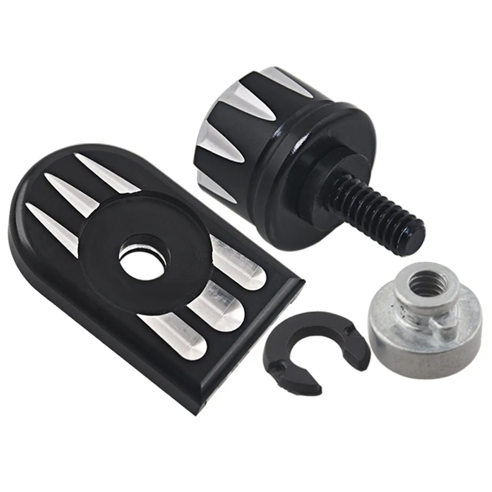 Motorcycle Mount Knob Cover Nut Seat Screw Nut Kit Rear Fender Seat Bolt For Harley All Models Rear Fender Seat Mounting '96-'19