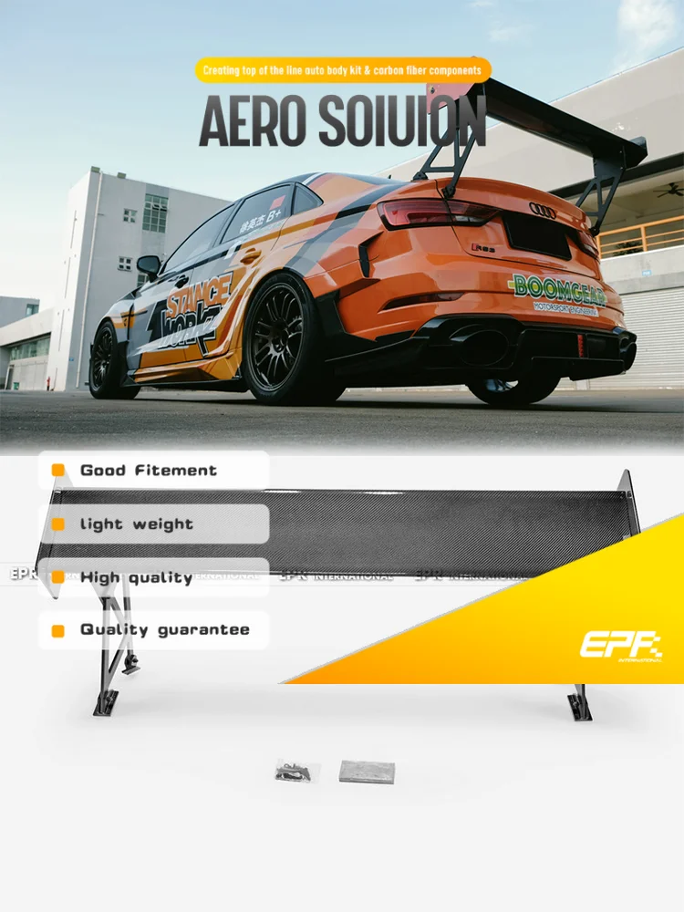 For Audi RS3 S3 8V Rear GT Spoiler - Stanceworkz Spec-LM Design - Perfect Fit for 8V Models