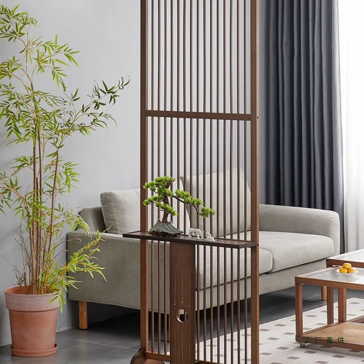 New Chinese-style screen partition, living room entrance, household Japanese-style removable bedroom, simple and modern seat scr