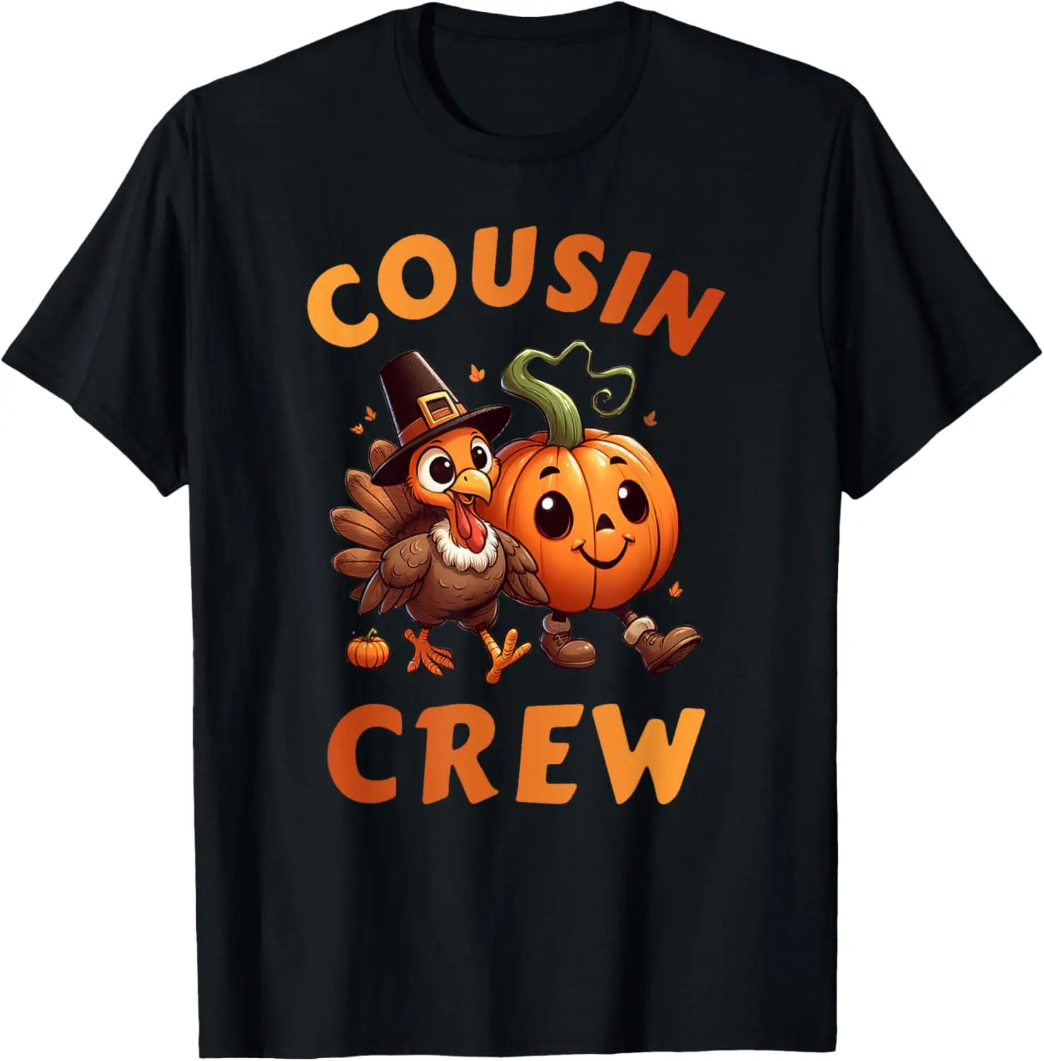 

Cousin Crew Thanksgiving Family Matching Turkey Day Fall T-Shirt