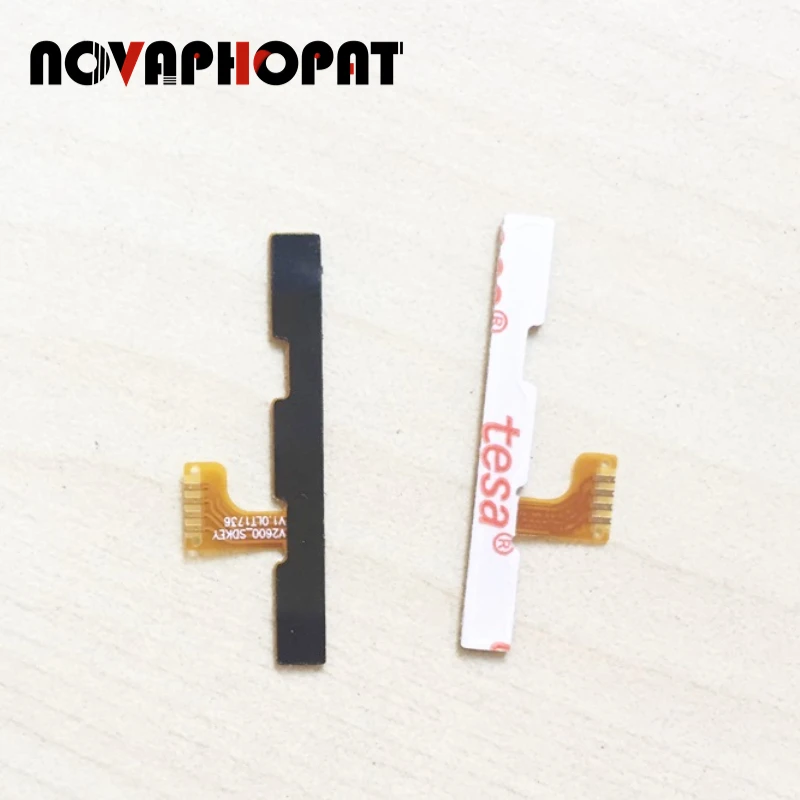 Novaphopat Power On off Volume Switch Flex For Wiko Sunny 2 Plus Side Button Volume Key Flex Cable Board