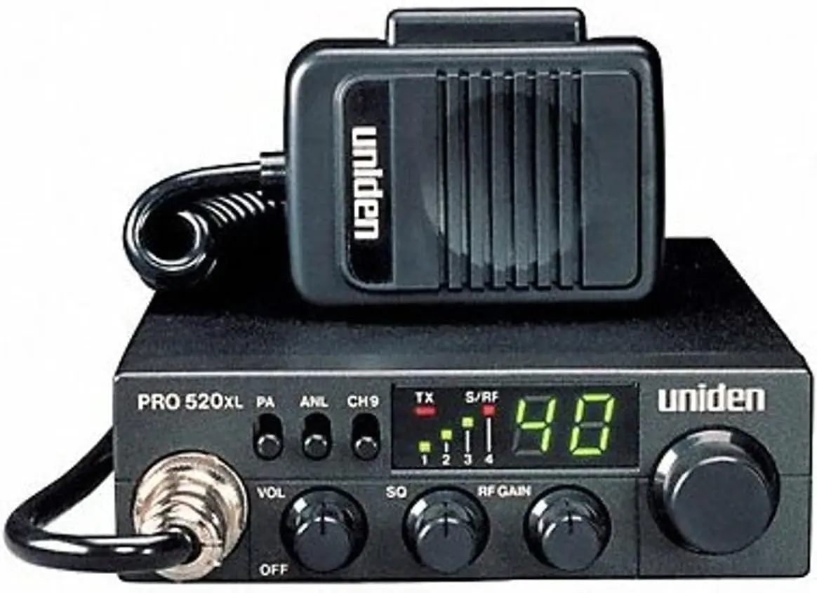 

Compact 40-Channel CB Radio with ANL/PA Switch, 7W Audio, Emergency Channel 9 - Black