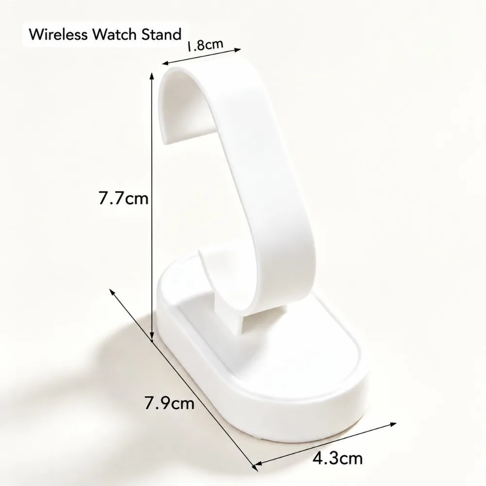 Single Slot Watch Display Stand U Shape White Base Watch Holder Gold Trim Option Stable Base Watch Showcase Holder Store Display