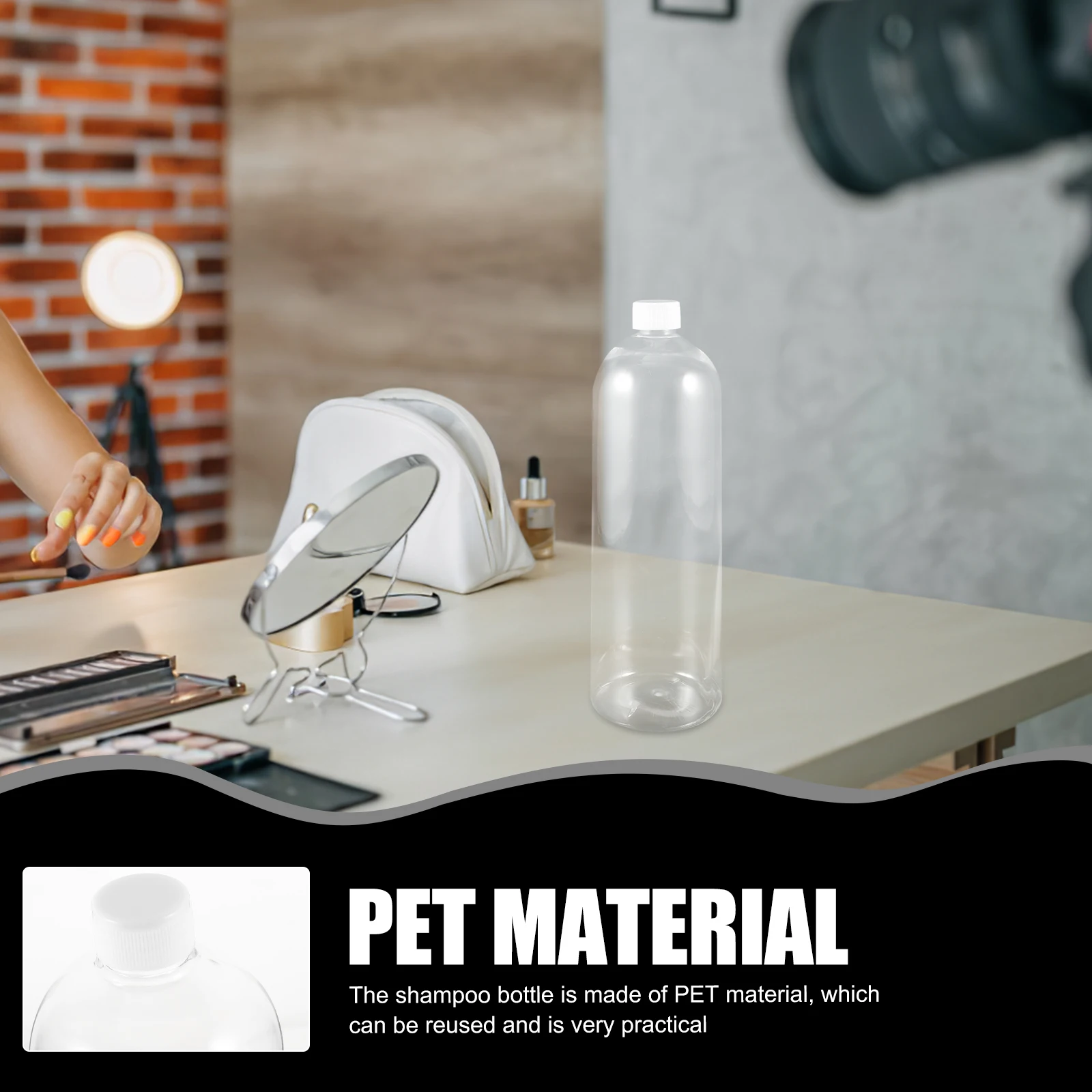 5 個の軽量詰め替え可能なシャンプーディスペンサーボトルペット素材 Bpa フリー液体石鹸ローションボディウォッシュに安全再利用可能