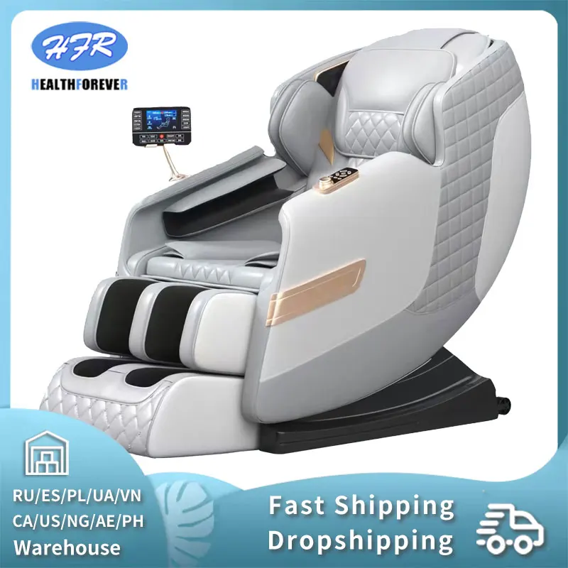 Massage Chairs Full Body 4d Zero Gravity For Office Home Shiatsu Full Body Massage Chair with Heating Bluetooth Speaker, Airbags