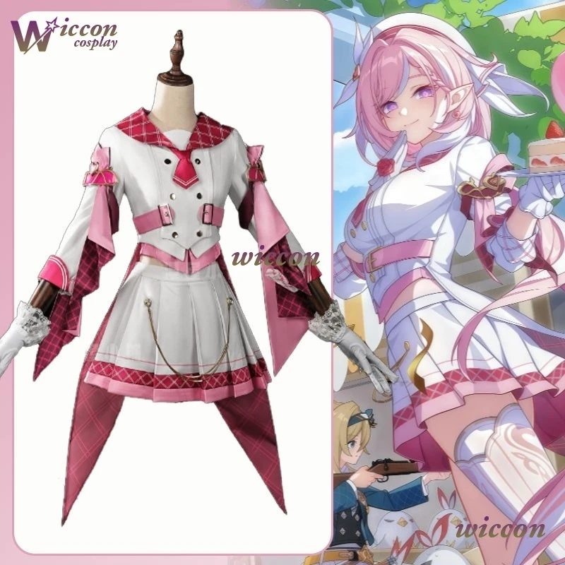 

BAI/игра Honkai Impact3 9th Anniversary Elysia Косплей Костюм Женский Милый Лолита JK Платье Аксессуары Парик Рождественская Униформа