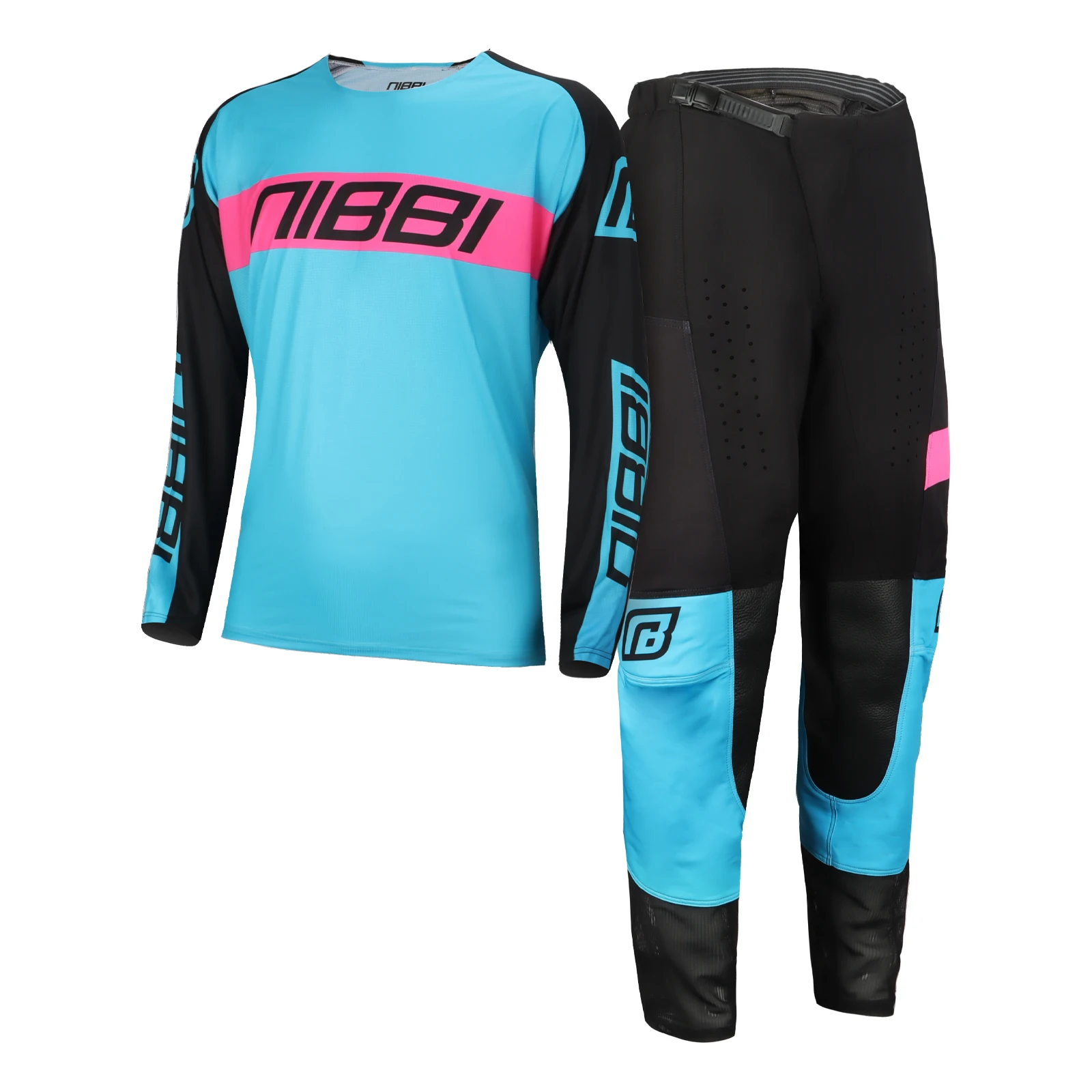 NIBBI Motocross Atmungsaktive Bekleidung Set Trikot Hose Dirt Bike Motorrad Rennanzug Rot Gelb Blau – Detail 8