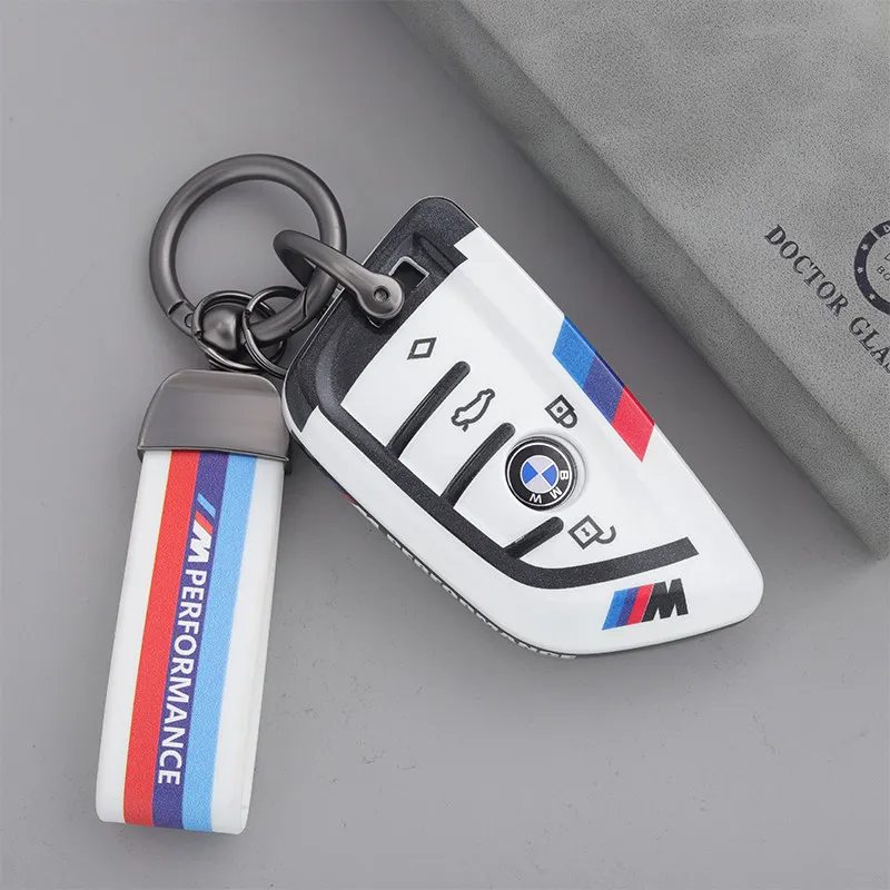 Car Key Case Cover Bag For Bmw F20 G20 G30 X1 X3 X4 X5 G05 X6 X7 G11 F15 F16 G01 G02 F48 Accessories Holder Shell Keychain view 2